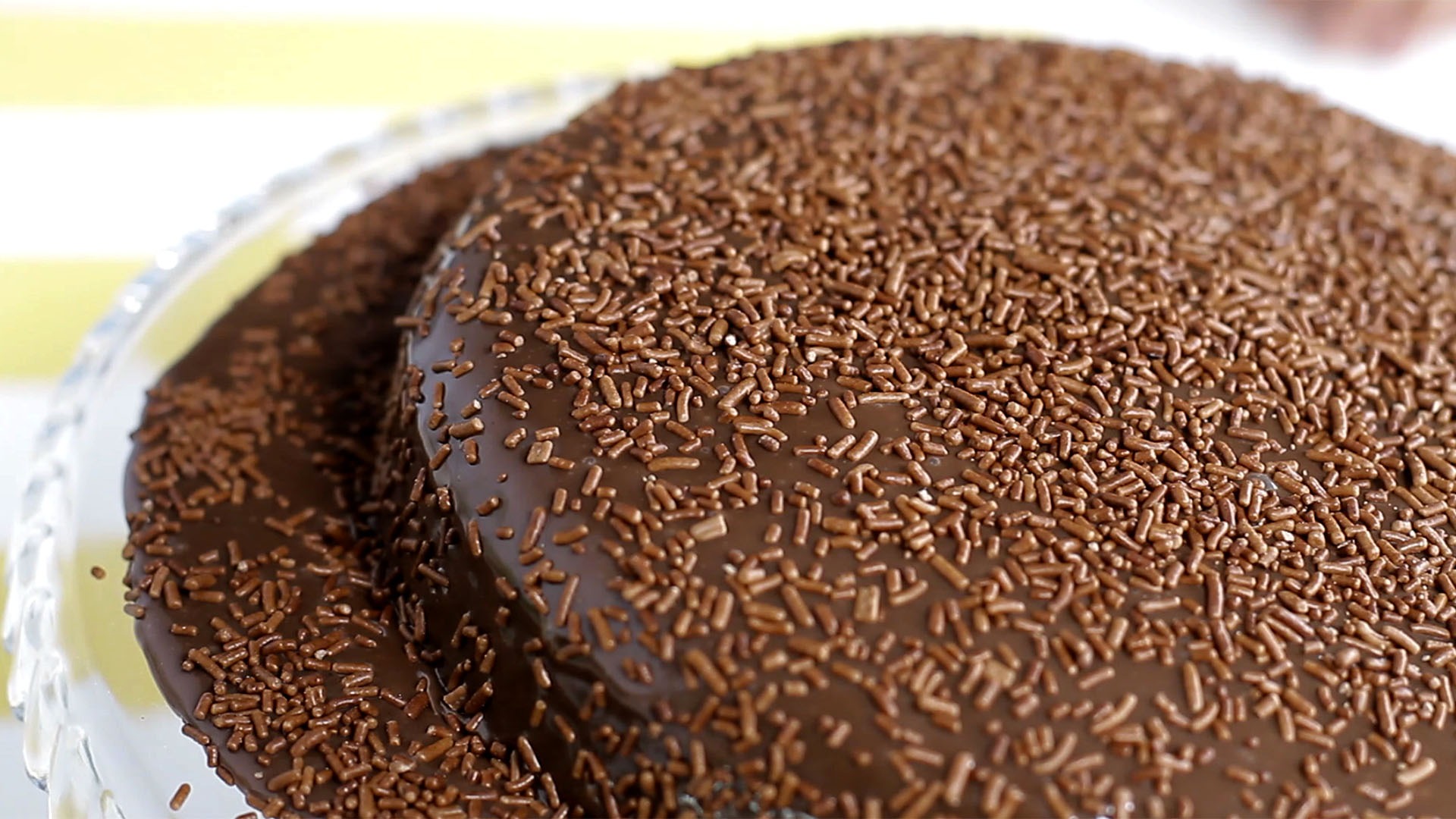Moist Chocolate Cake with Brigadeiro Frosting - Yummy Kitchen
