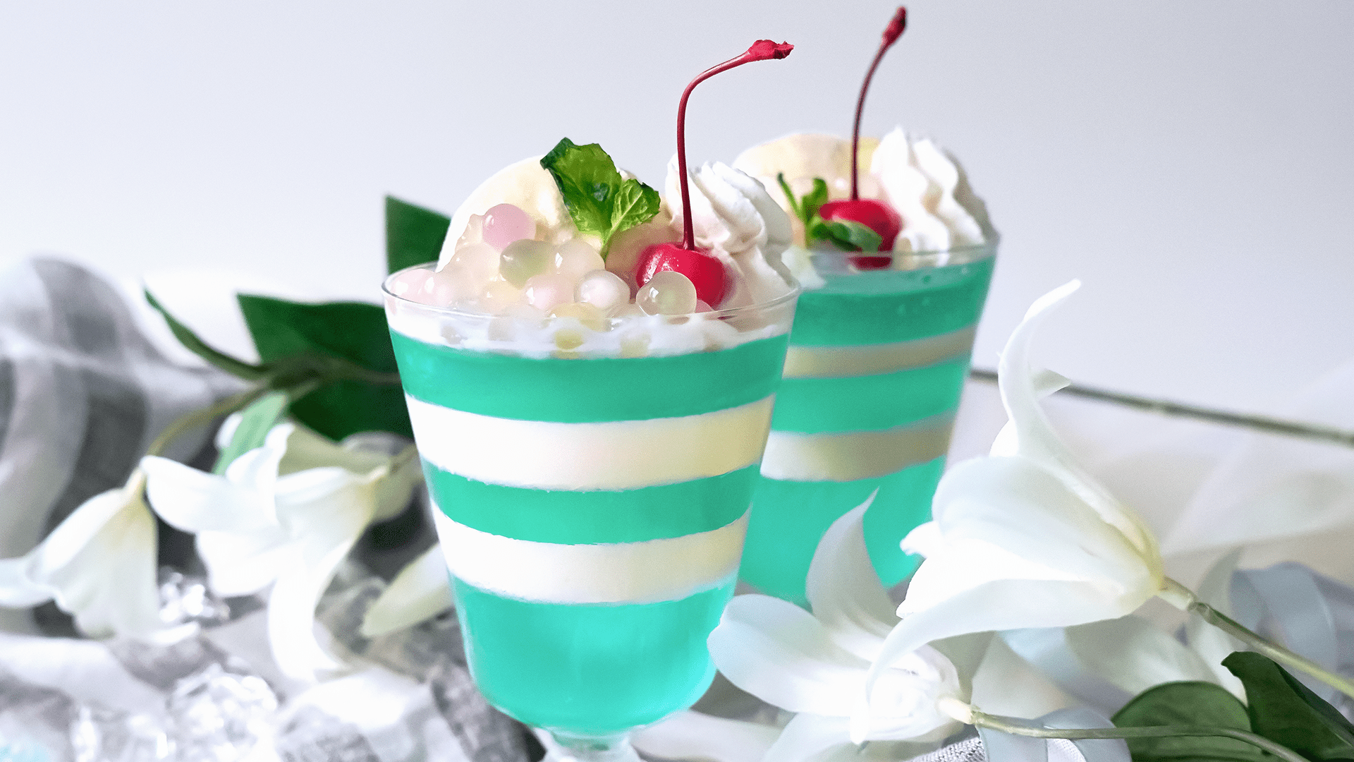 Striped Cream Soda Parfait | Tastemade