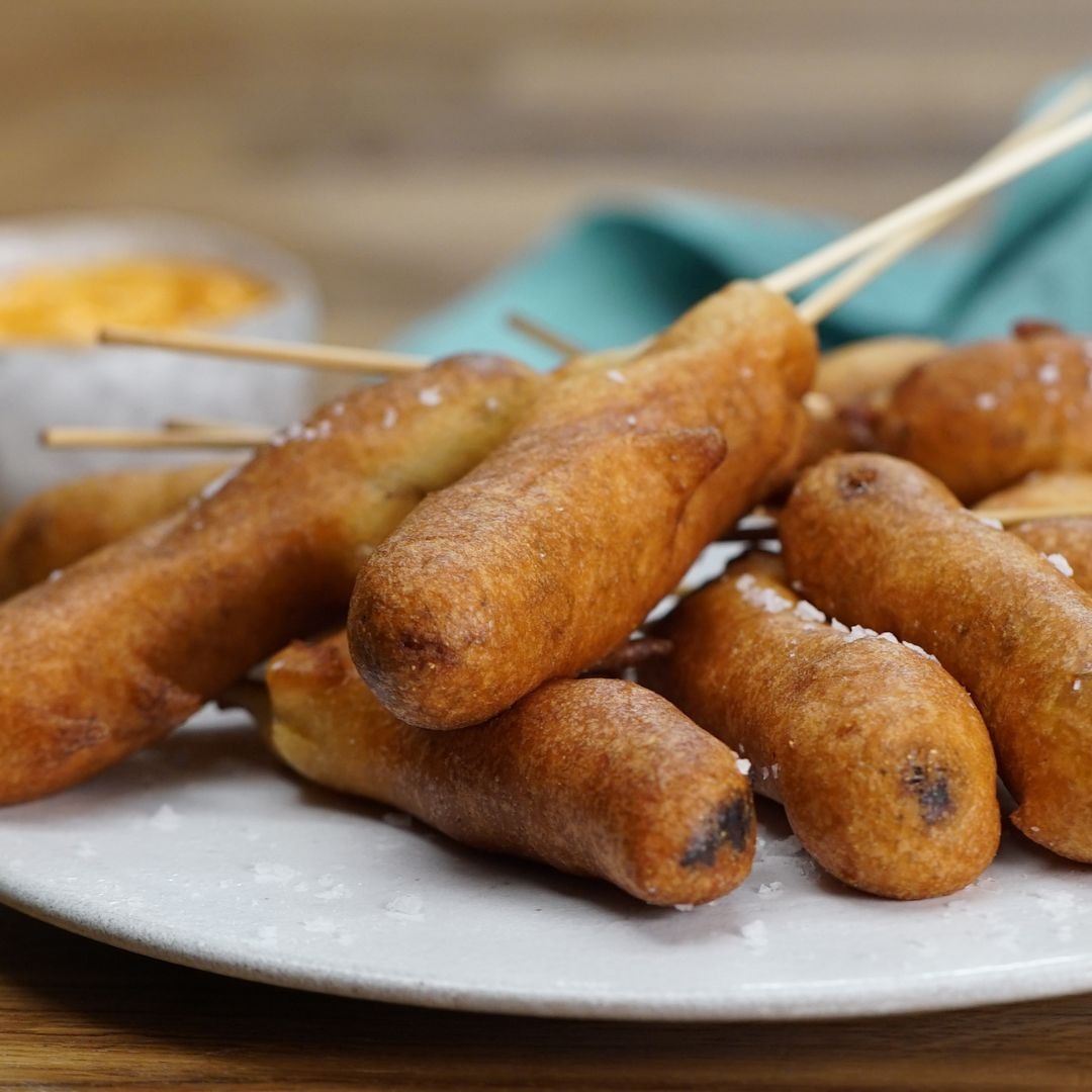 Merguez Corn Dogs | Tastemade