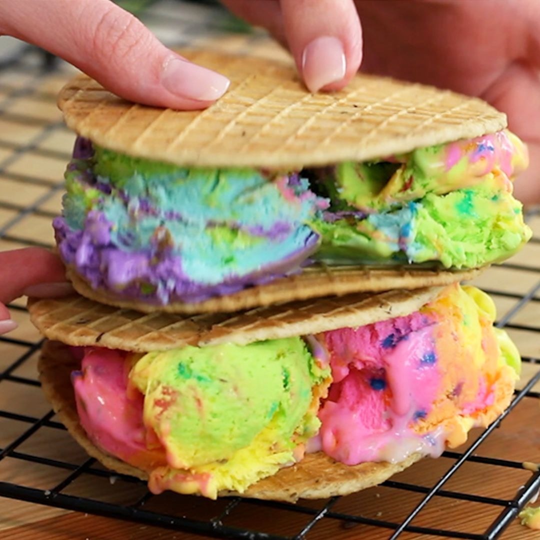 Stroopwafel Ice Cream Sandwiches | Tastemade