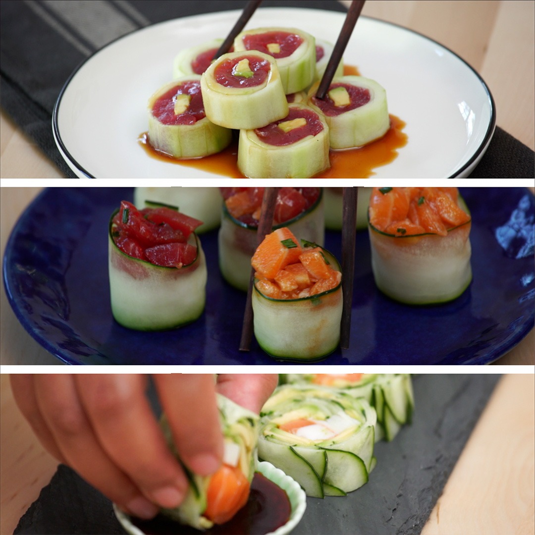 Cucumber Sushi Rolls 