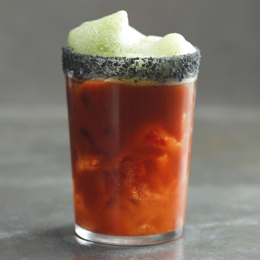 Wasabi And Celery Foam Bloody Mary