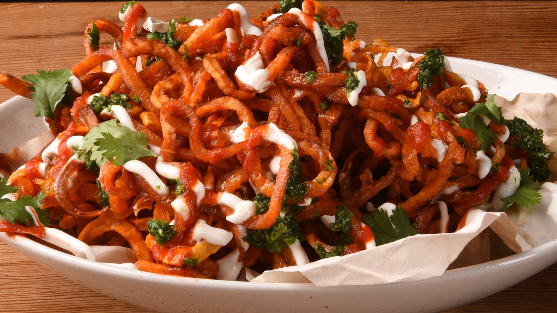 Gluten Free A-Z : Spiralizer Sweet Potato Curly Fries