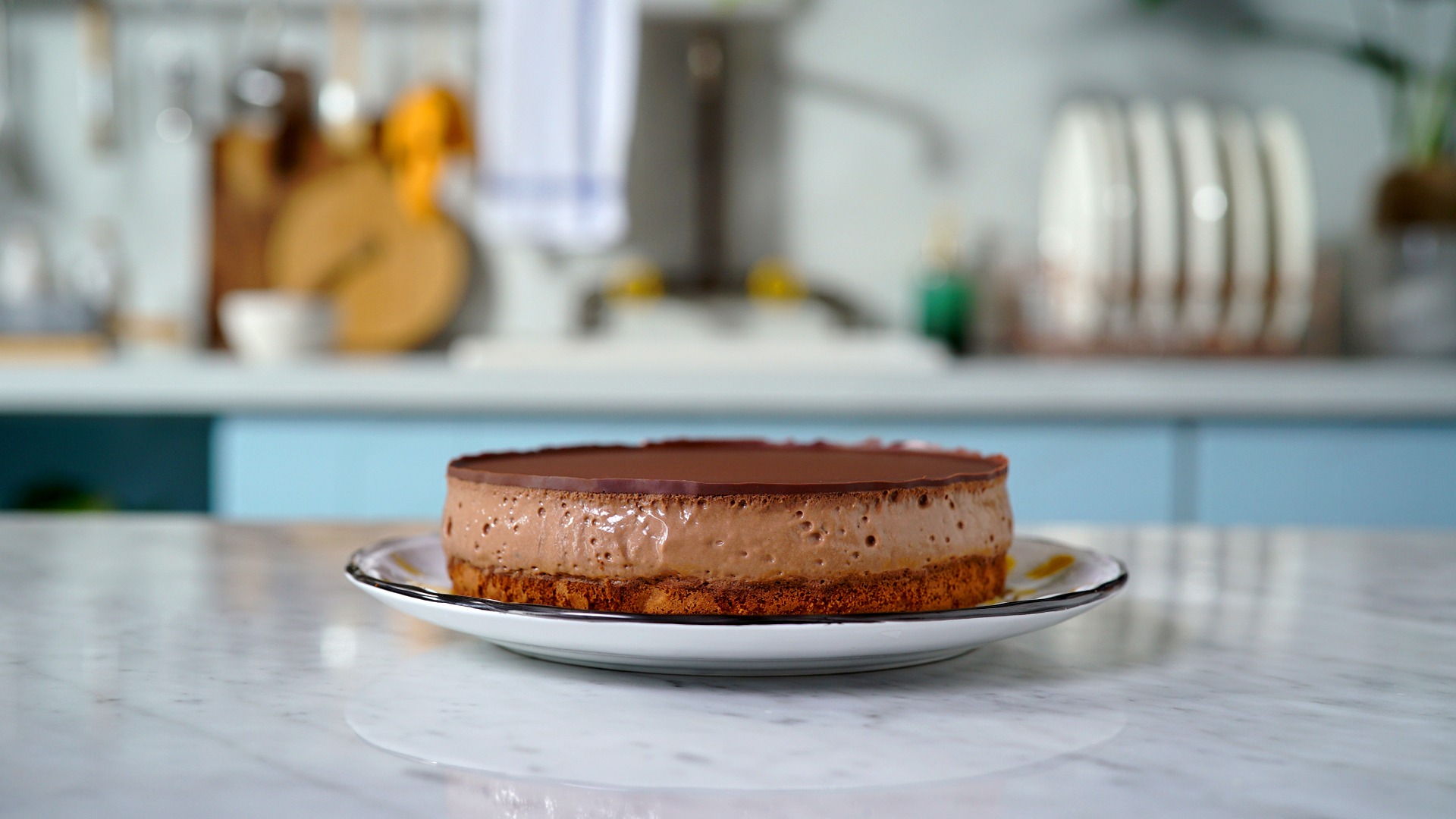 Peanut Butter Chocolate Mousse Brownie Cake Recipe