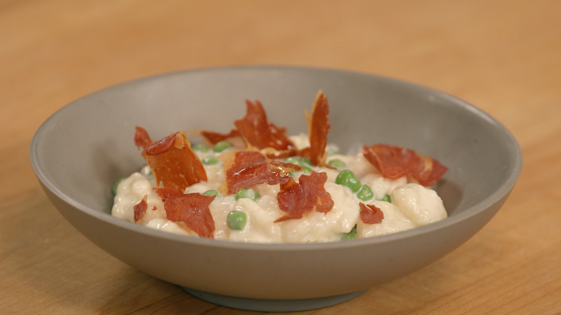 Gnocchi with Prosciutto and Peas Tastemade