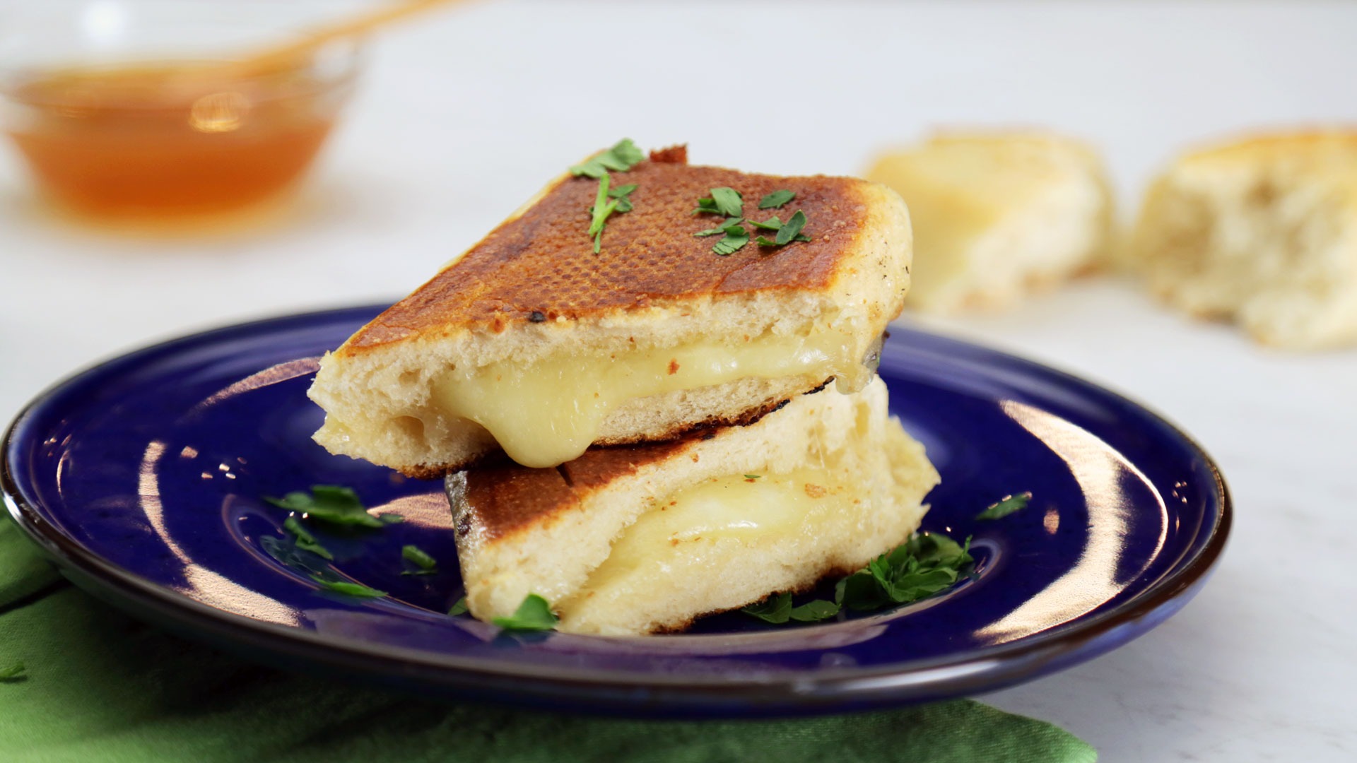 Manchego Grilled Cheese With Honey Butter Tastemade