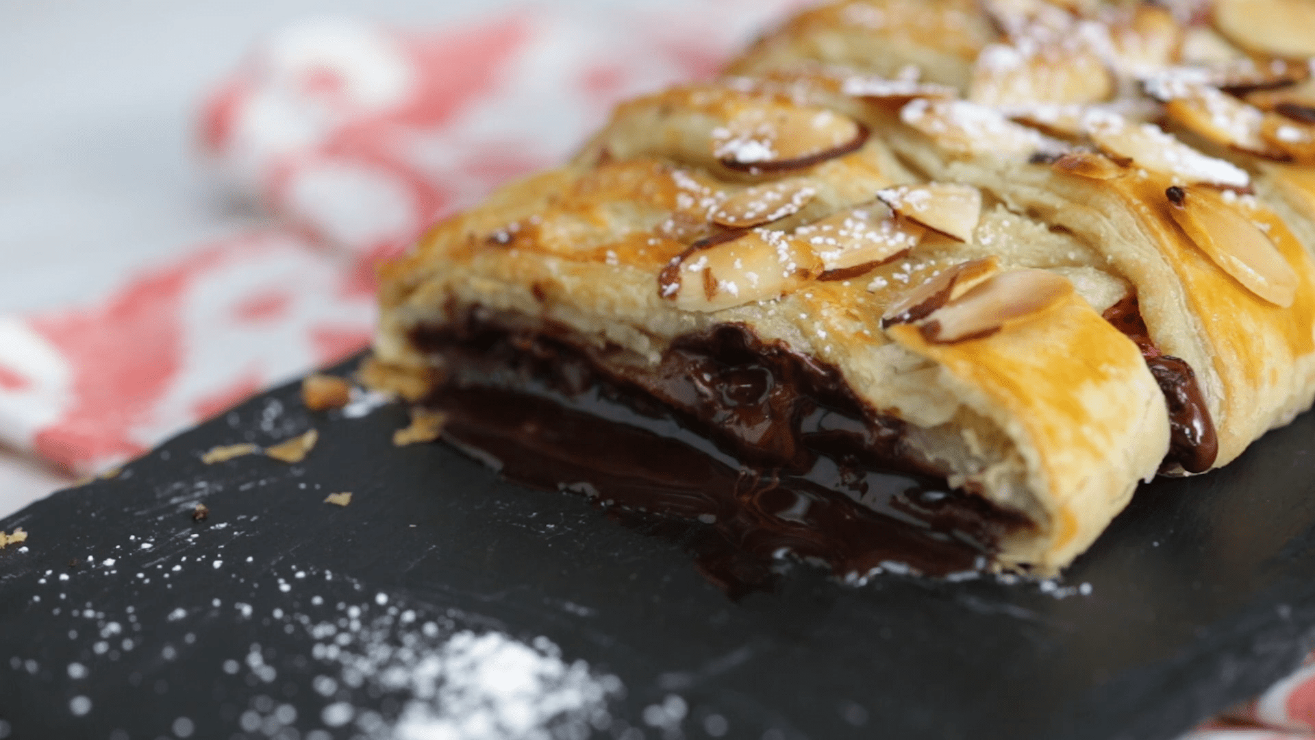 Strawberry and Chocolate Braided Puff Pastry | Tastemade