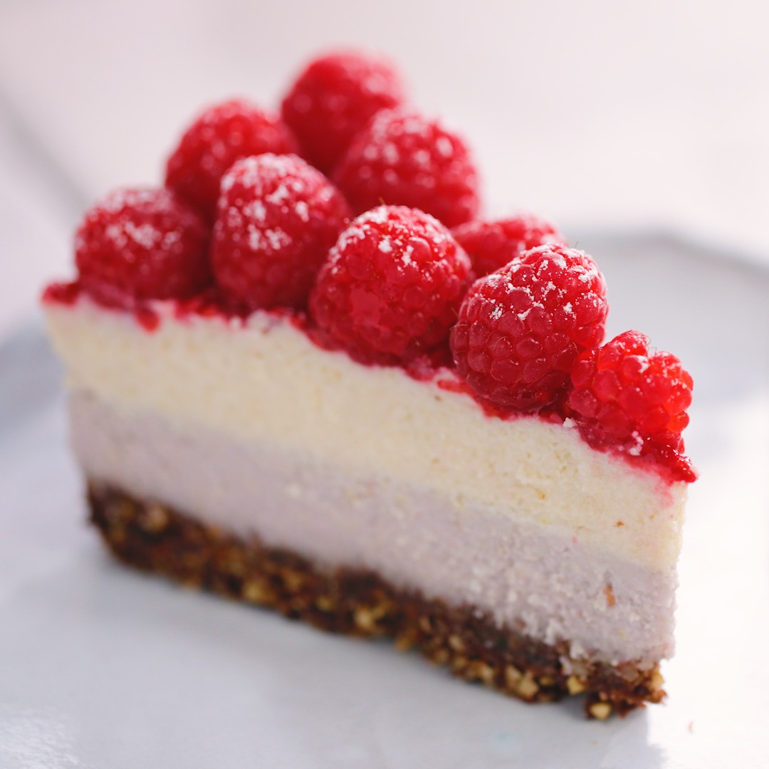 Vegan Raspberry Cheesecake | Tastemade