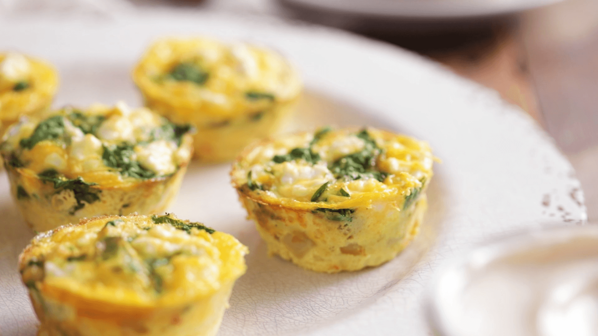 Quick Spinach and Red Pepper Egg Bites - Appetite For Energy