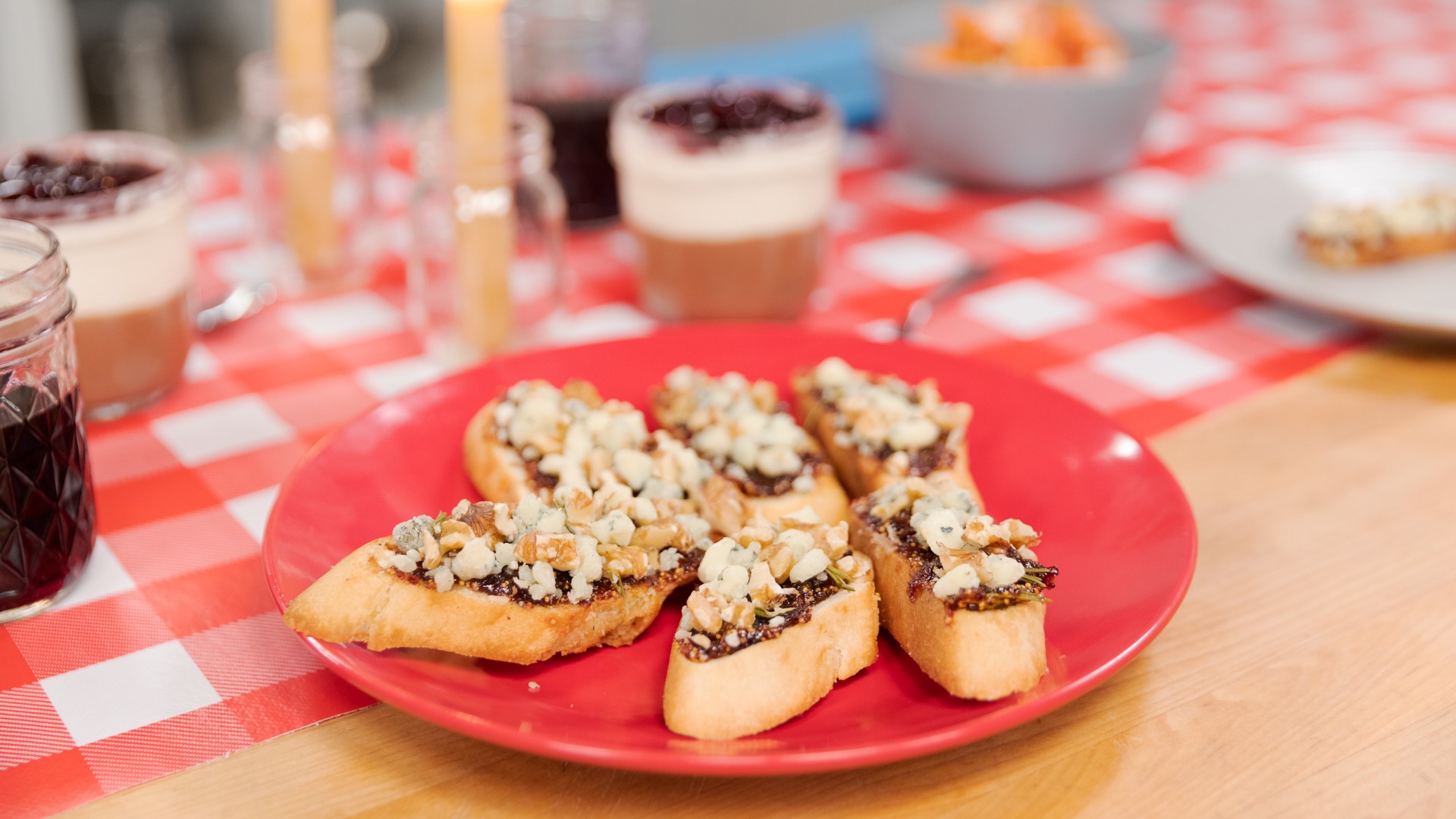 Rosemary Fig Jam & Blue Cheese Crostini Tastemade