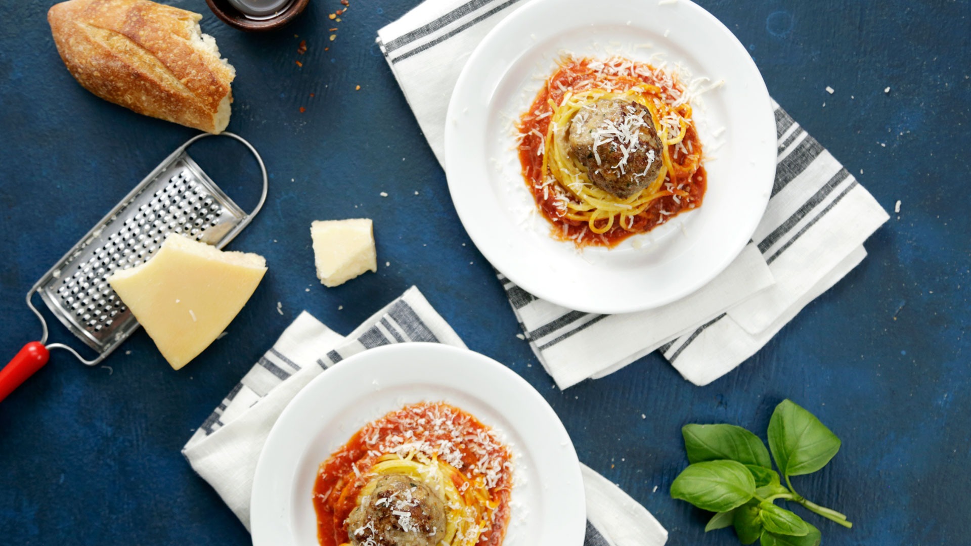 Spaghetti and Meatball Nests Tastemade