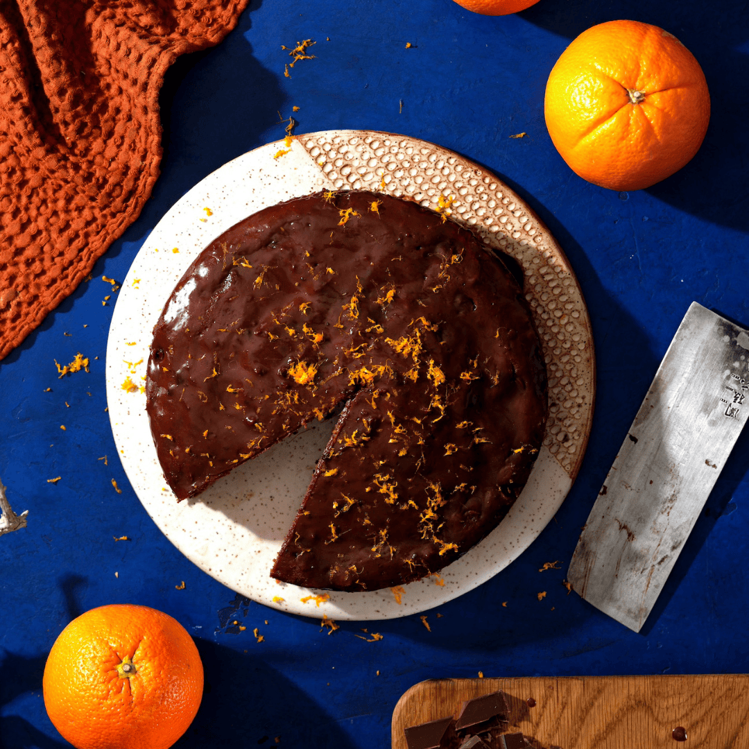 Chocolate-Orange Glaze Cake
