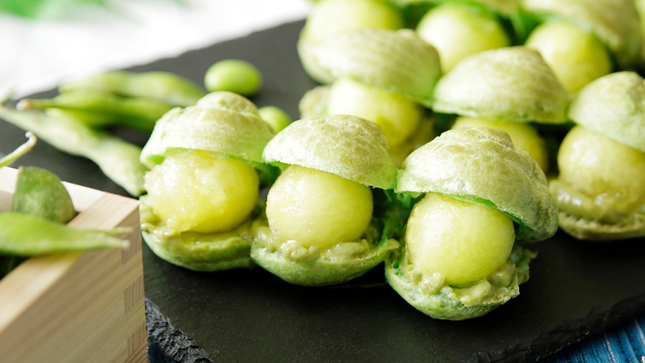 Matcha Eclair Design Edamame-Shaped Matcha Eclair | Tastemade