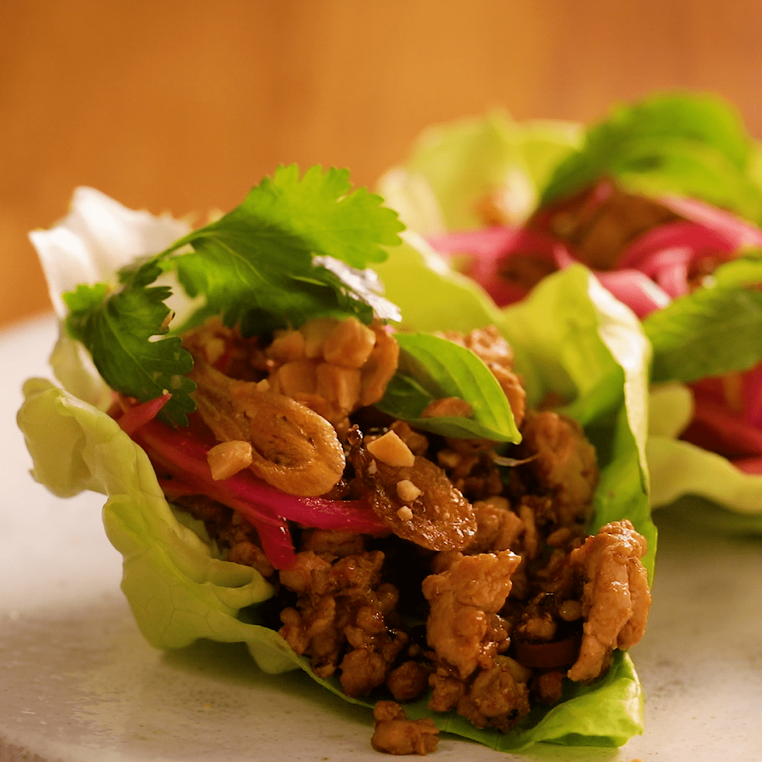 Chicken Larb Lettuce Wraps Tastemade