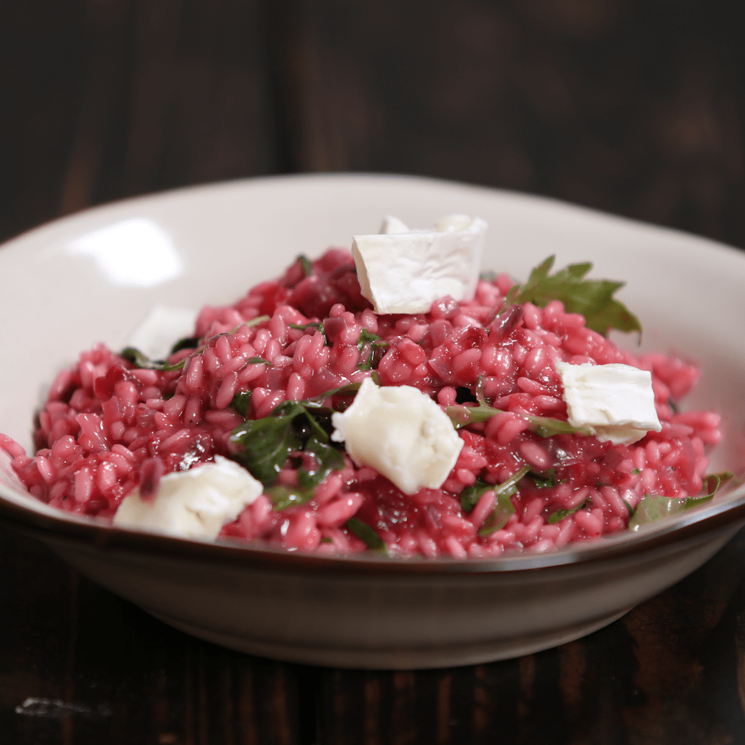 Beetroot Goats Cheese Risotto Tastemade