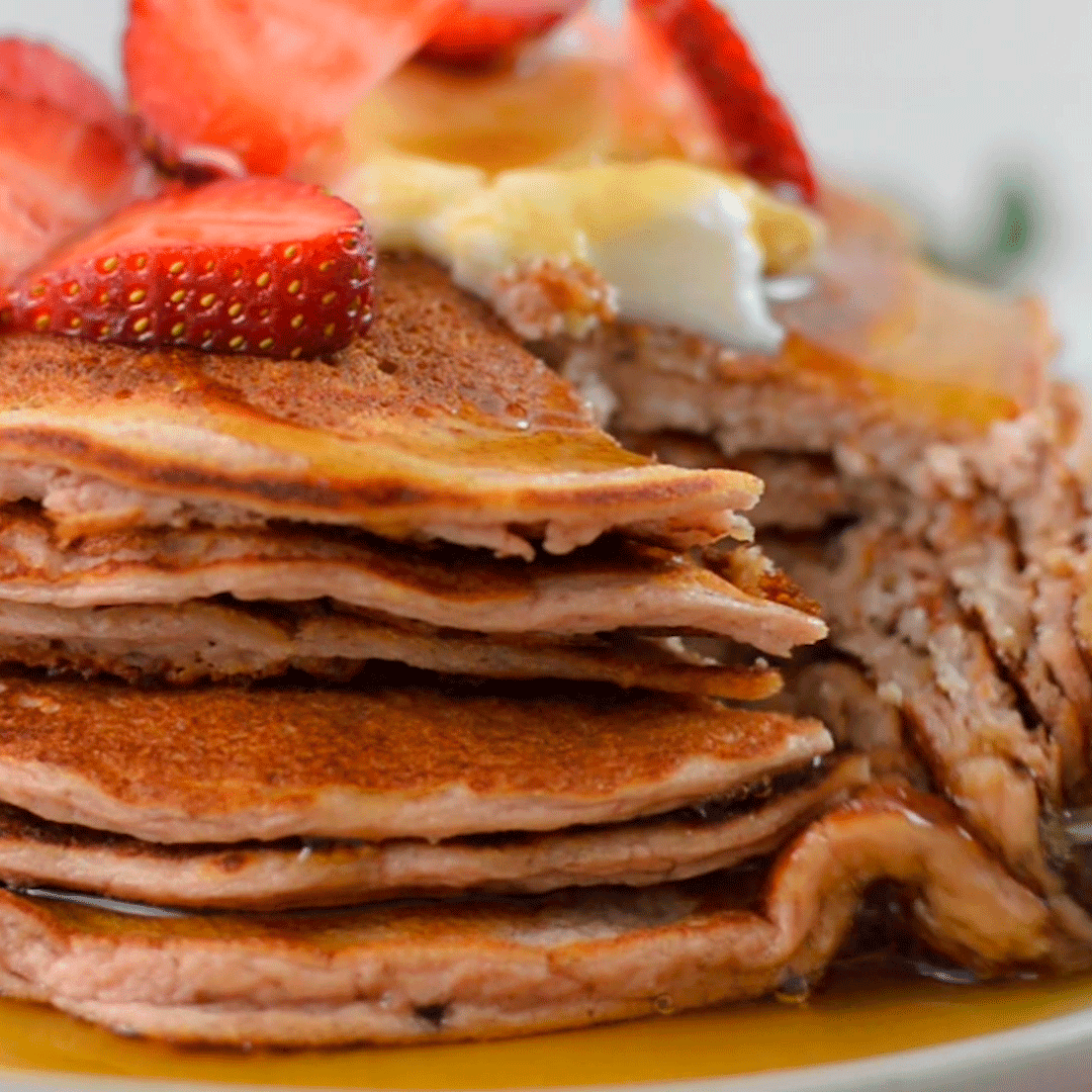 Strawberries And Cream Protein Pancakes Tastemade