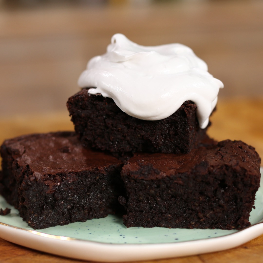 Quinoa Brownies with Coconut Whipped Cream | Tastemade