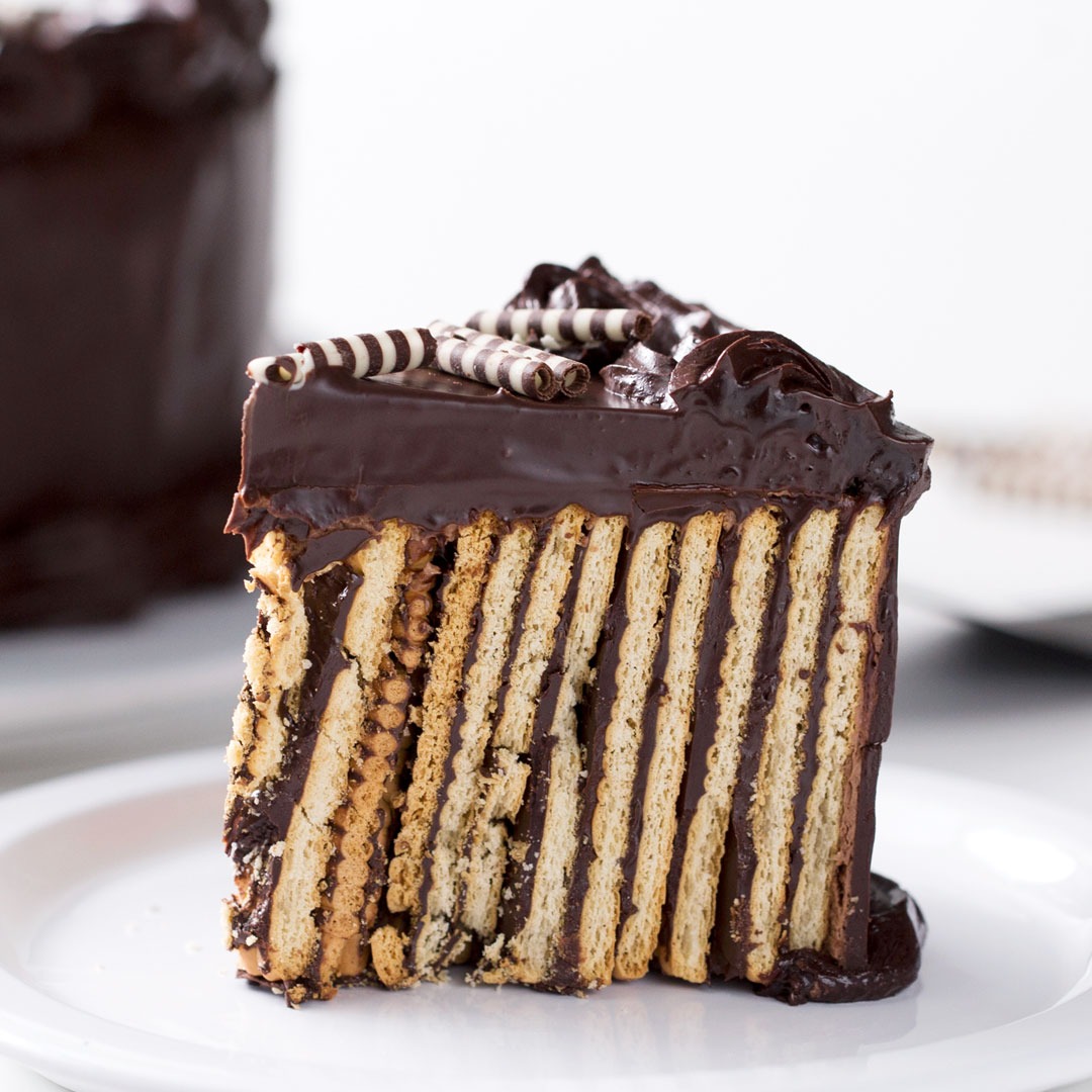 coffee & chocolate biscuit cake | foodgawker
