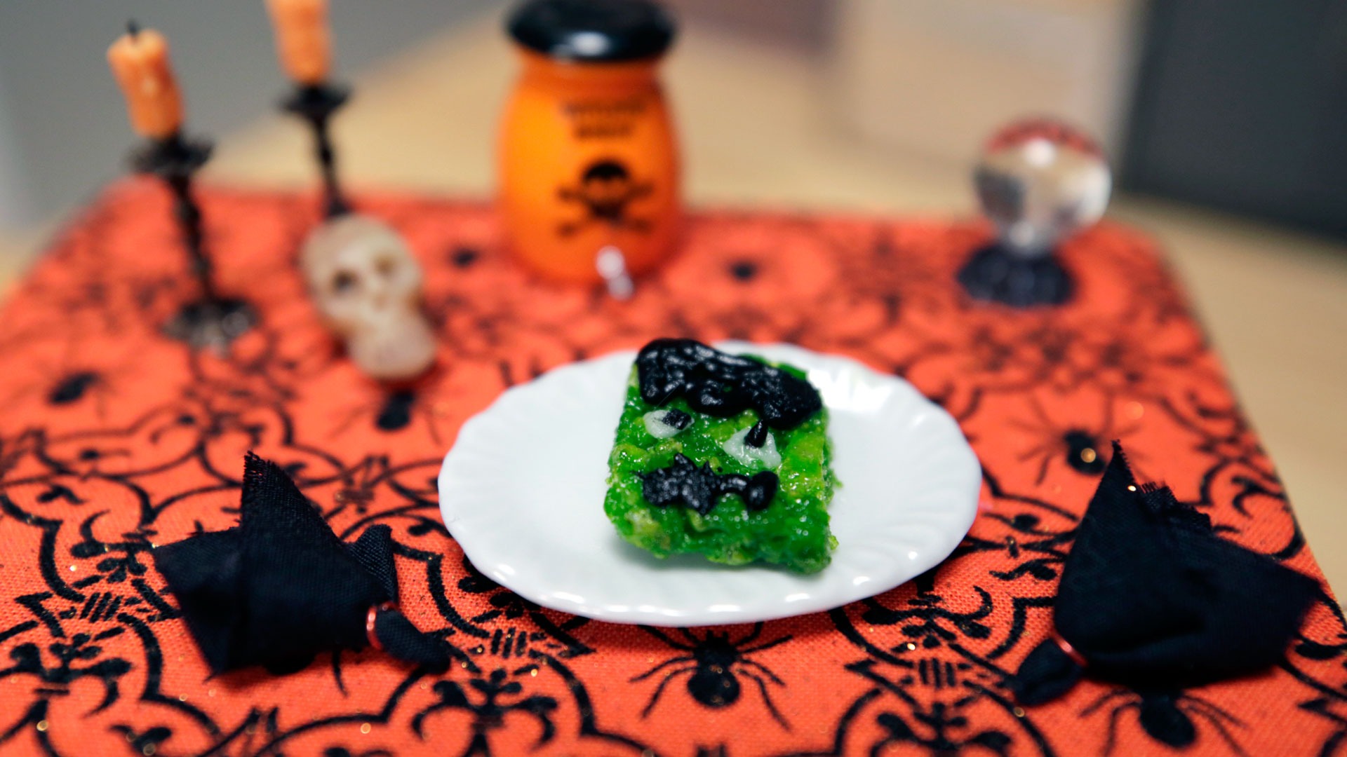 Frankenstein Rice Krispie Treats - Just a Taste