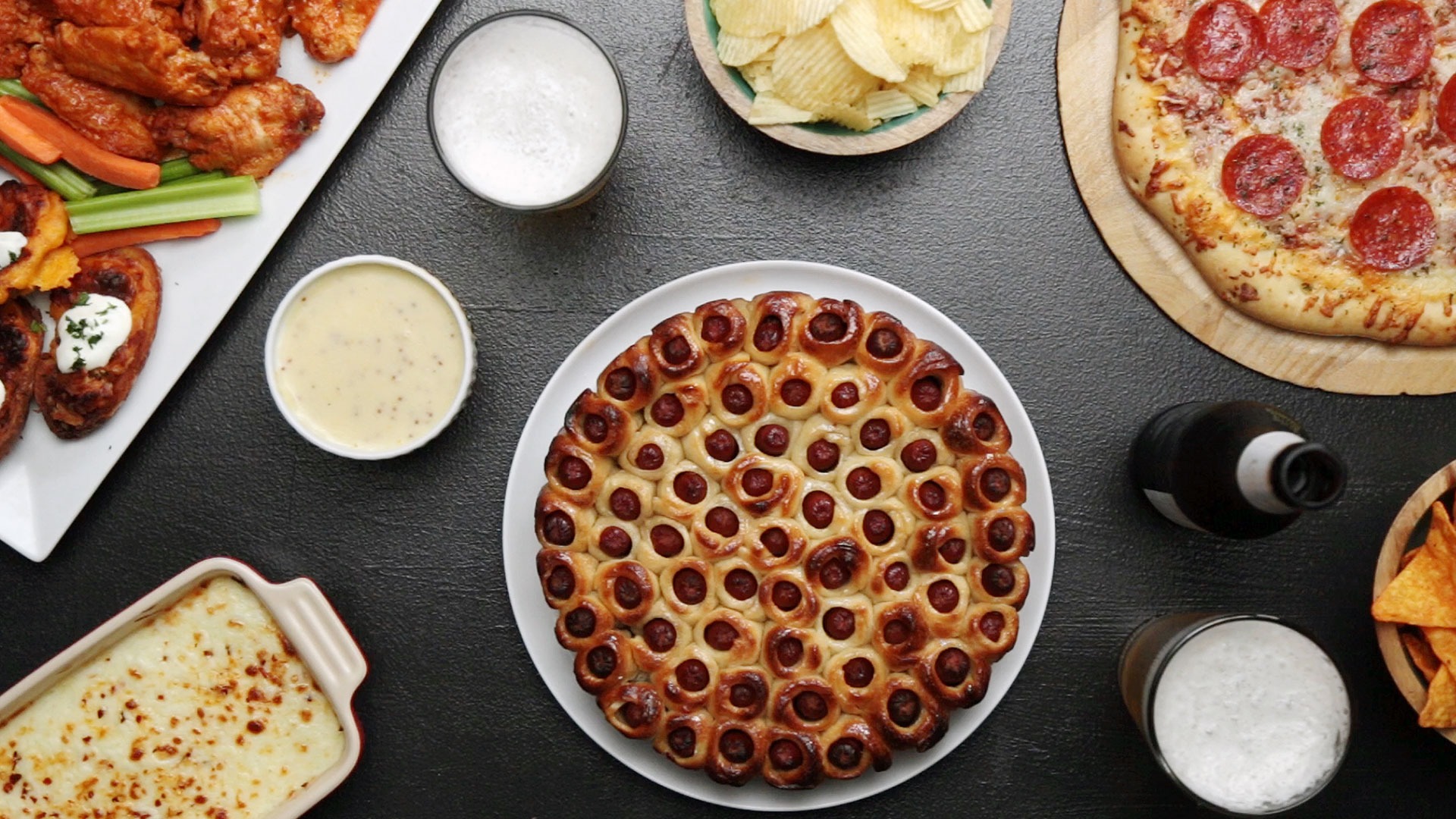 Pull-Apart Hot Dog Bites | Tastemade