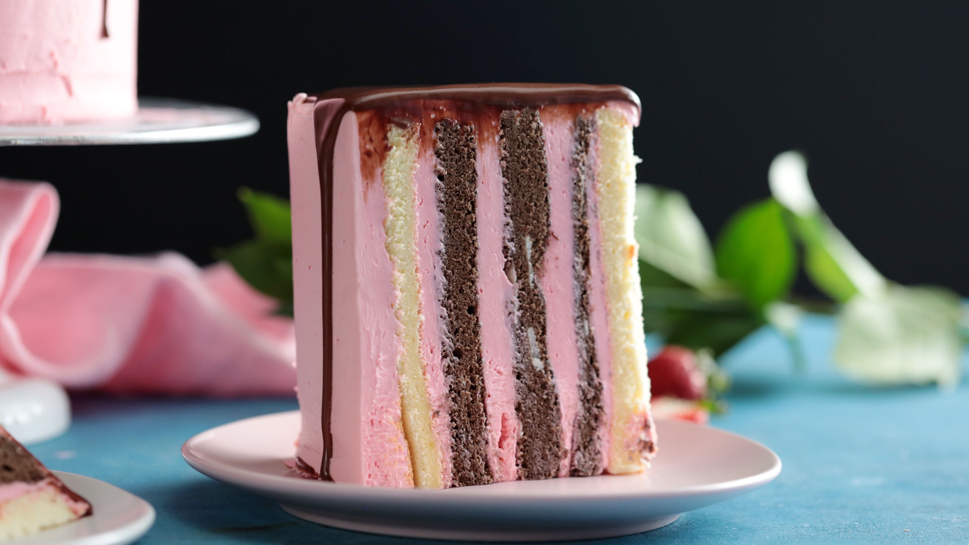 Rainbow Vertical Layer Cake | Tastemade