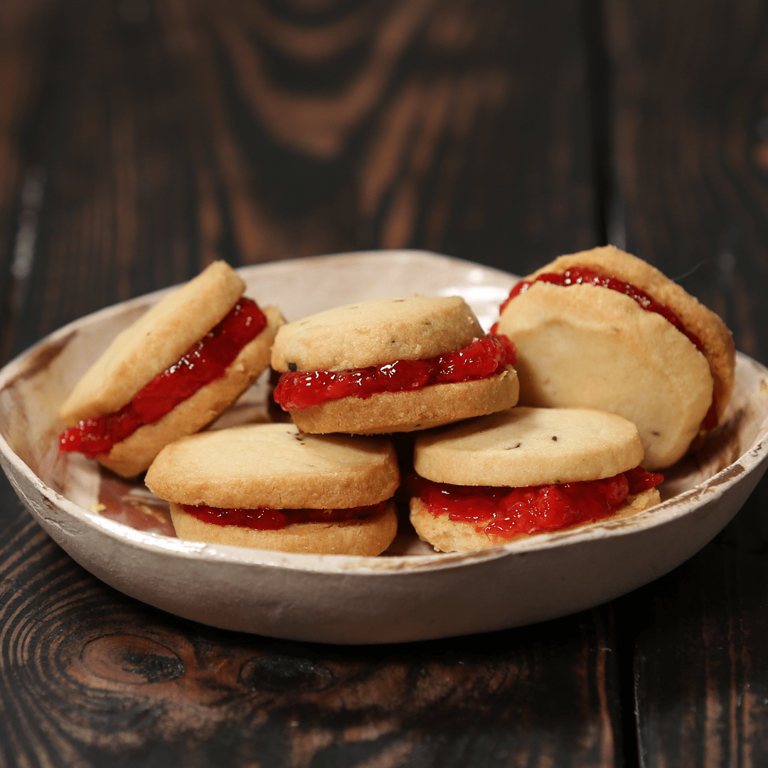 Strawberry Basil Sables | Tastemade