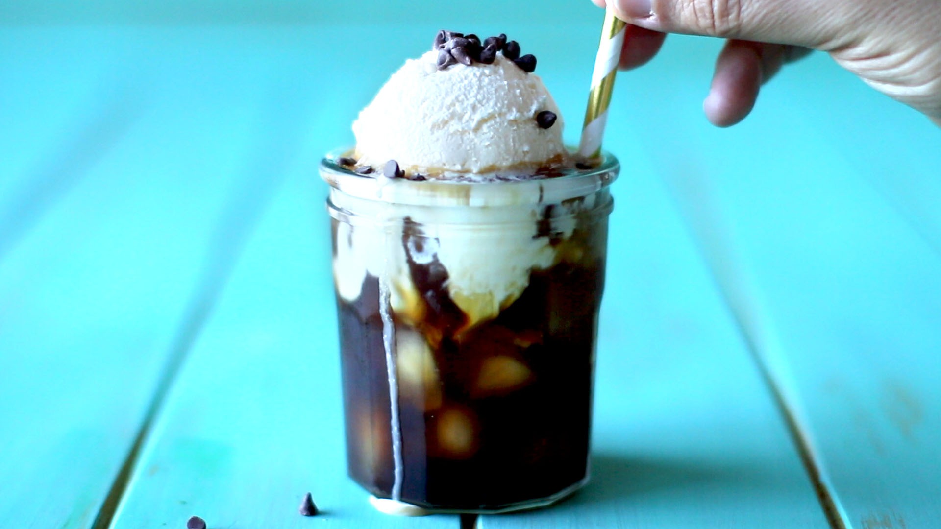 Easy Cold Brew Hazelnut Affogato