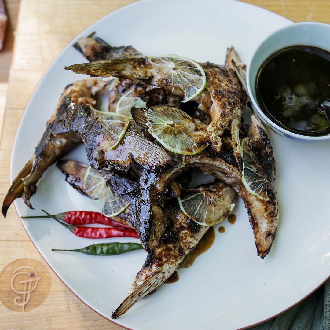 Grilled BBQ Yellowtail Collars with Coco-Loco Glaze | Tastemade