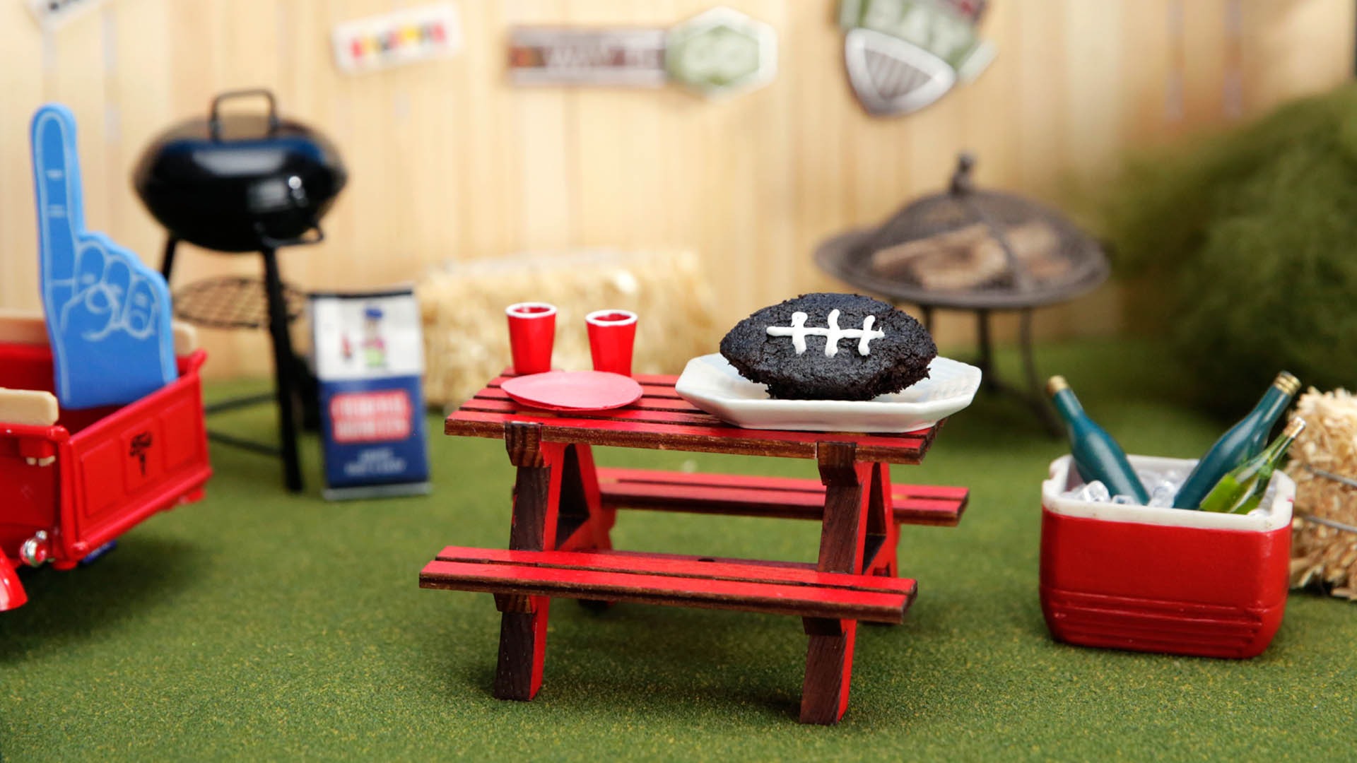 Tiny Kitchen FootballShaped Cake Tastemade