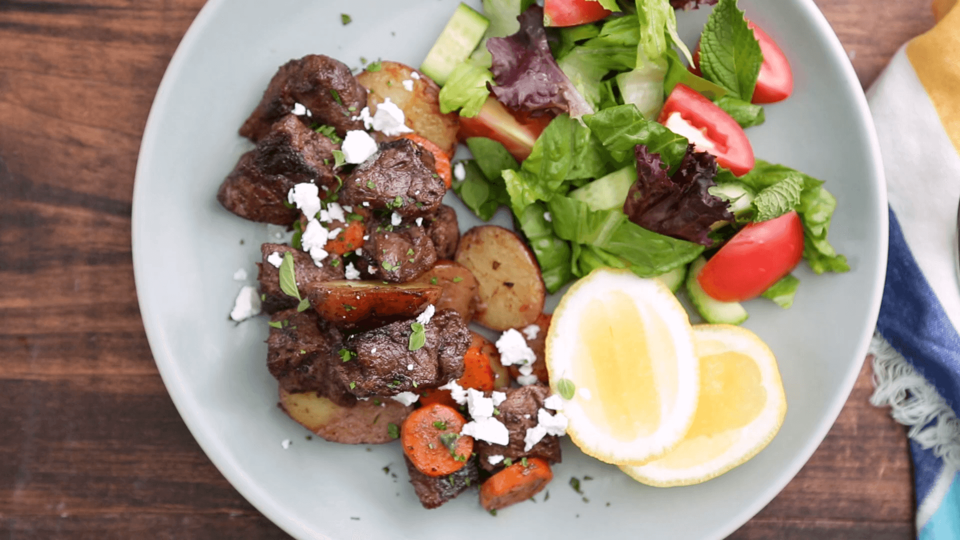 Foil Packet Greek Steak and Potatoes | Tastemade