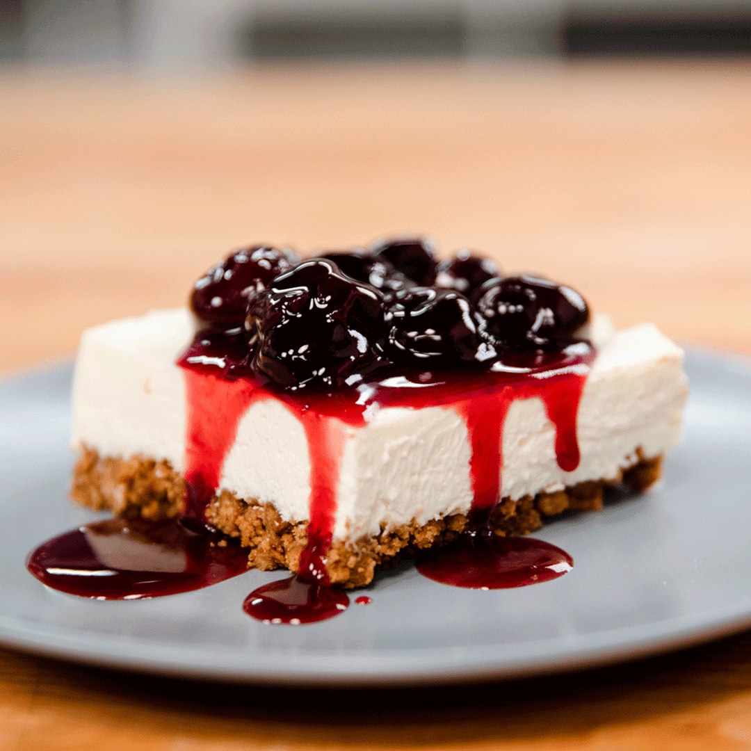 NoBake Ricotta Cheesecake Bars Tastemade