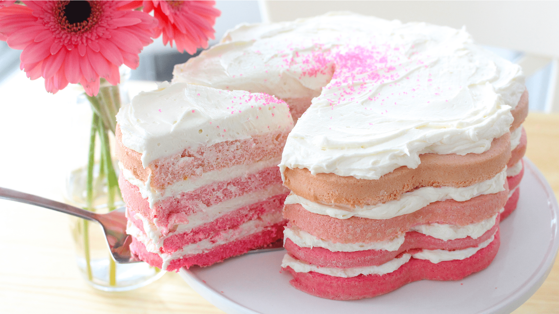 Rosette Ombre Cake – The Cakery