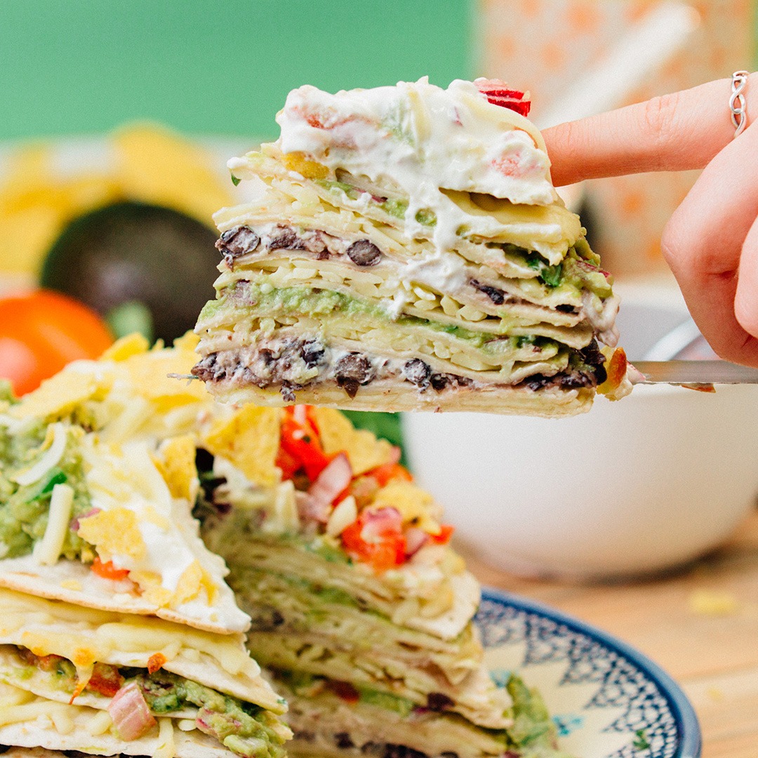 Mexican Tortilla Stack | Tastemade