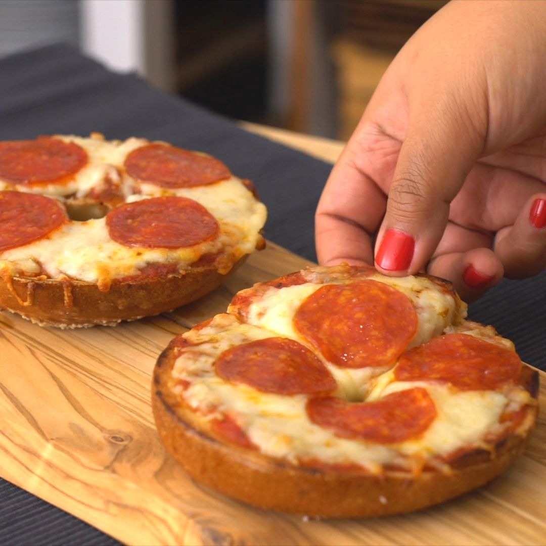 Pizza Bagels Tastemade