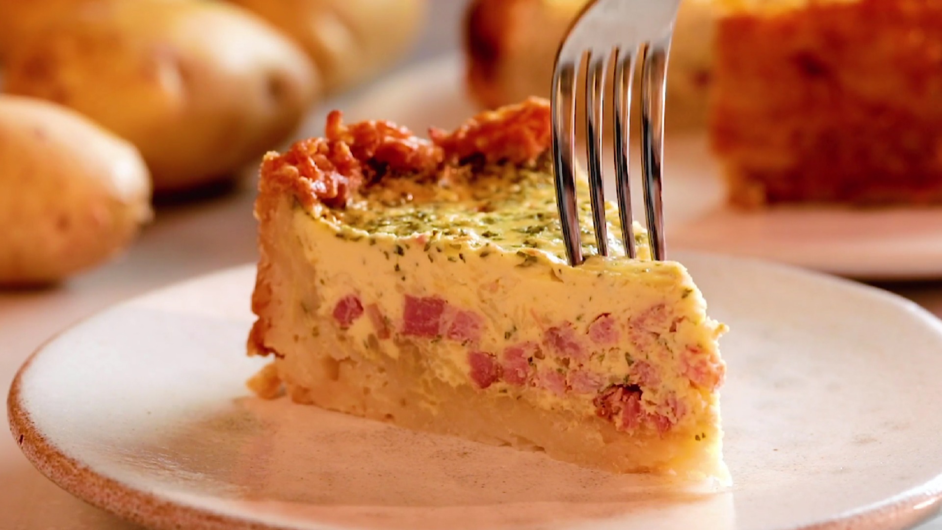 Mozzarella Cheese & Potato Pie | Tastemade