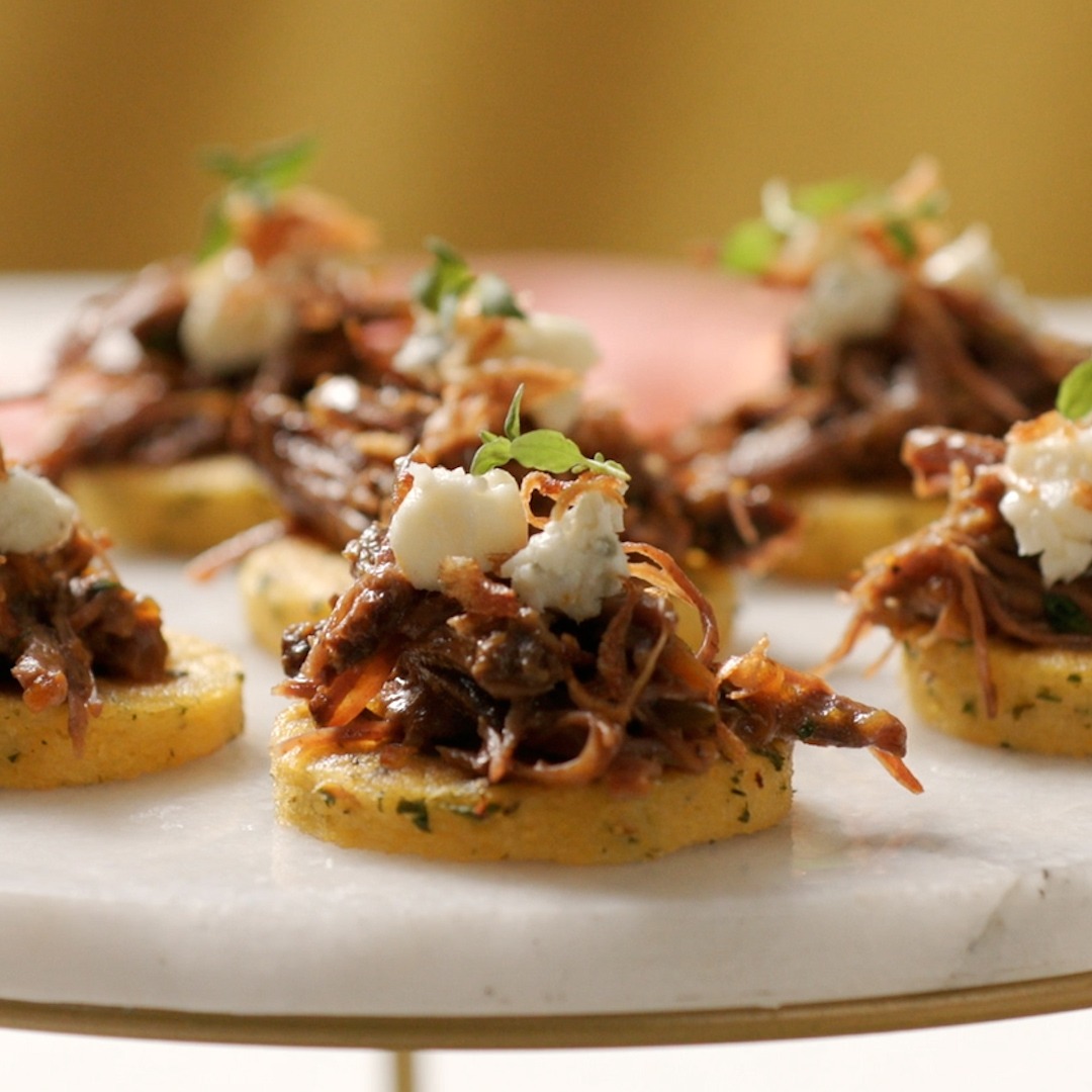 Polenta Short Rib Bites Tastemade