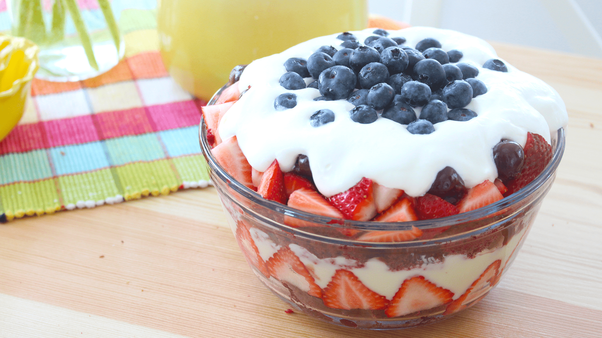 Red White And Blue Trifle 