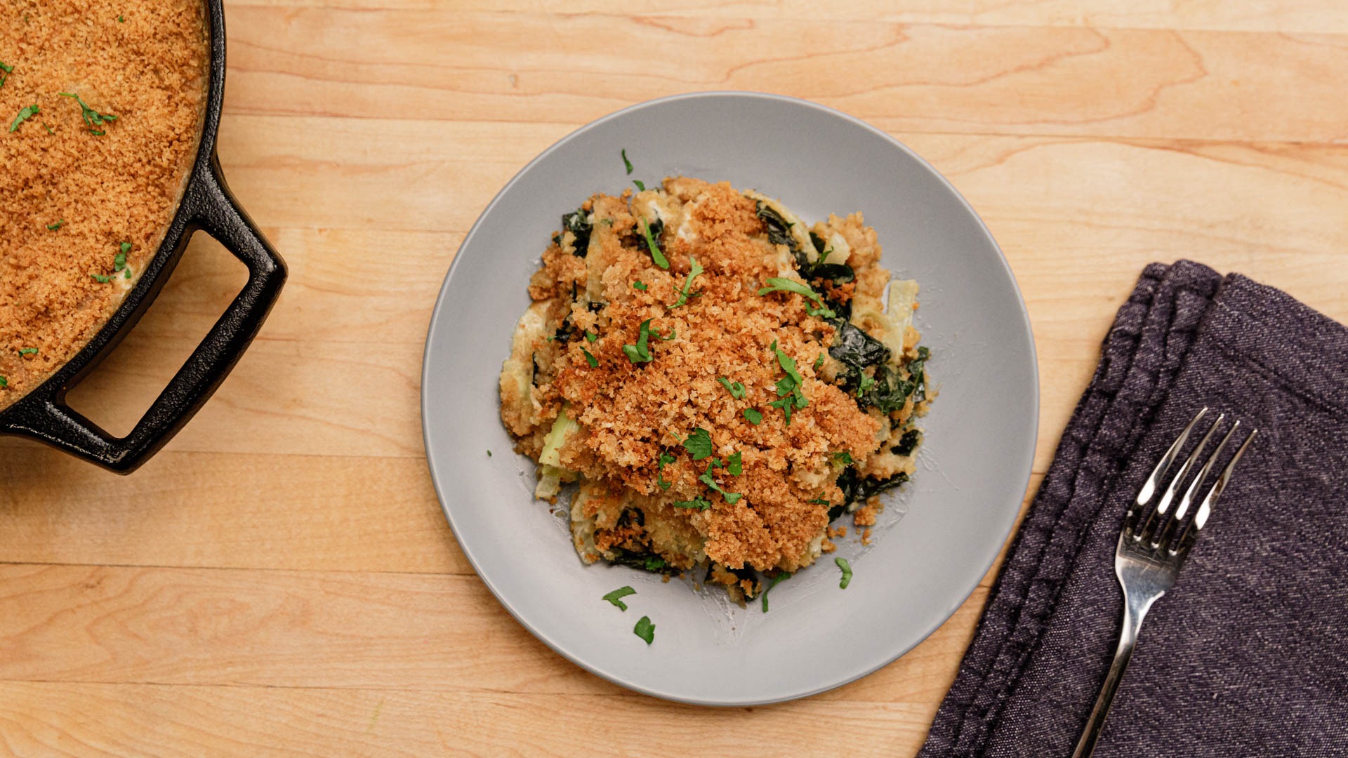 Creamy Leeks With Breadcrumbs Tastemade