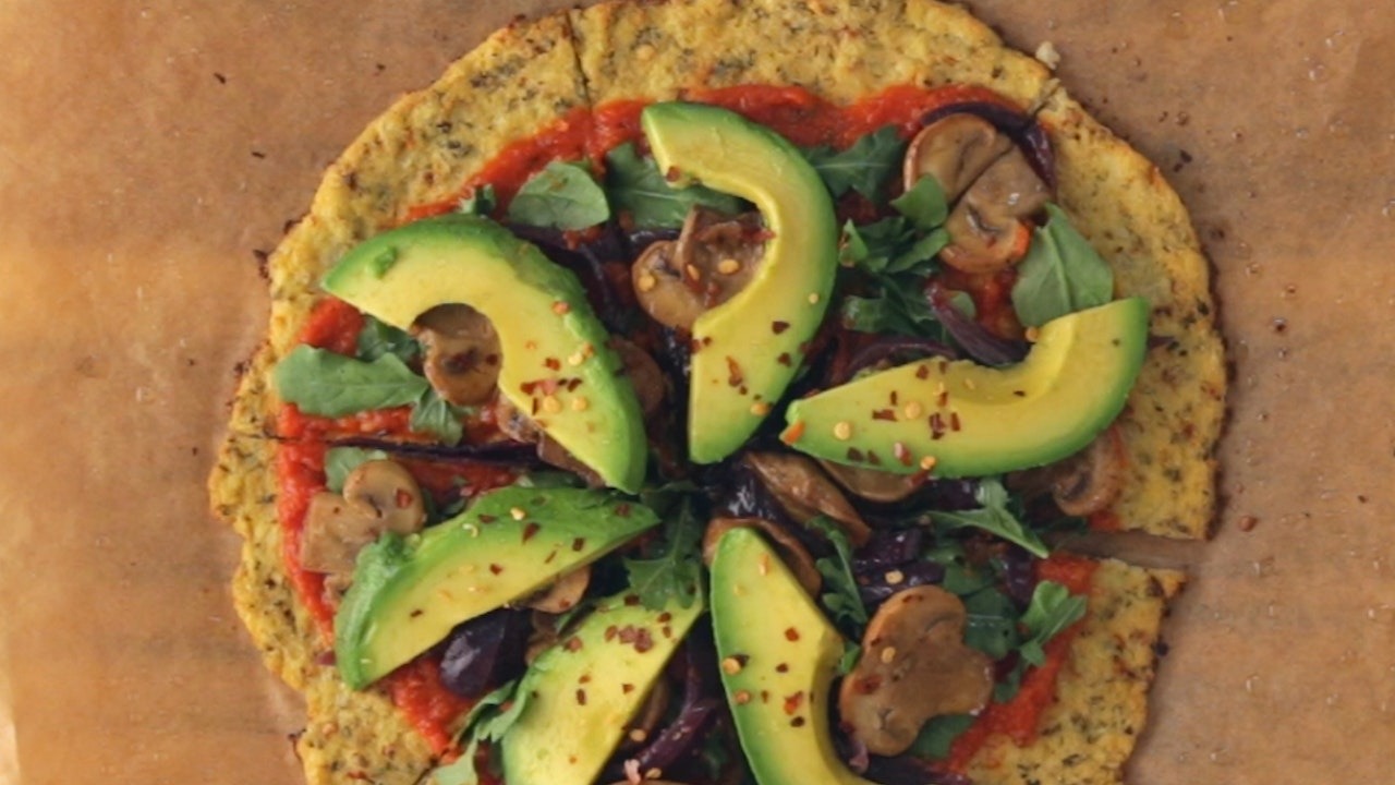 Veggie Pizza with Cauliflower Crust Tastemade