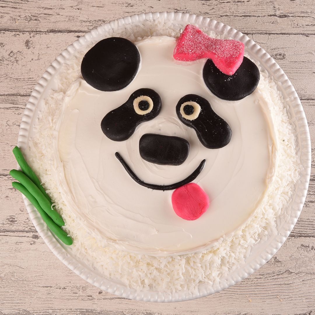 Mini Egg-Shaped Cake: Panda Local Deerfield's Bakery Single Serves  endangered zoo safari jungle bear – Deerfields Bakery