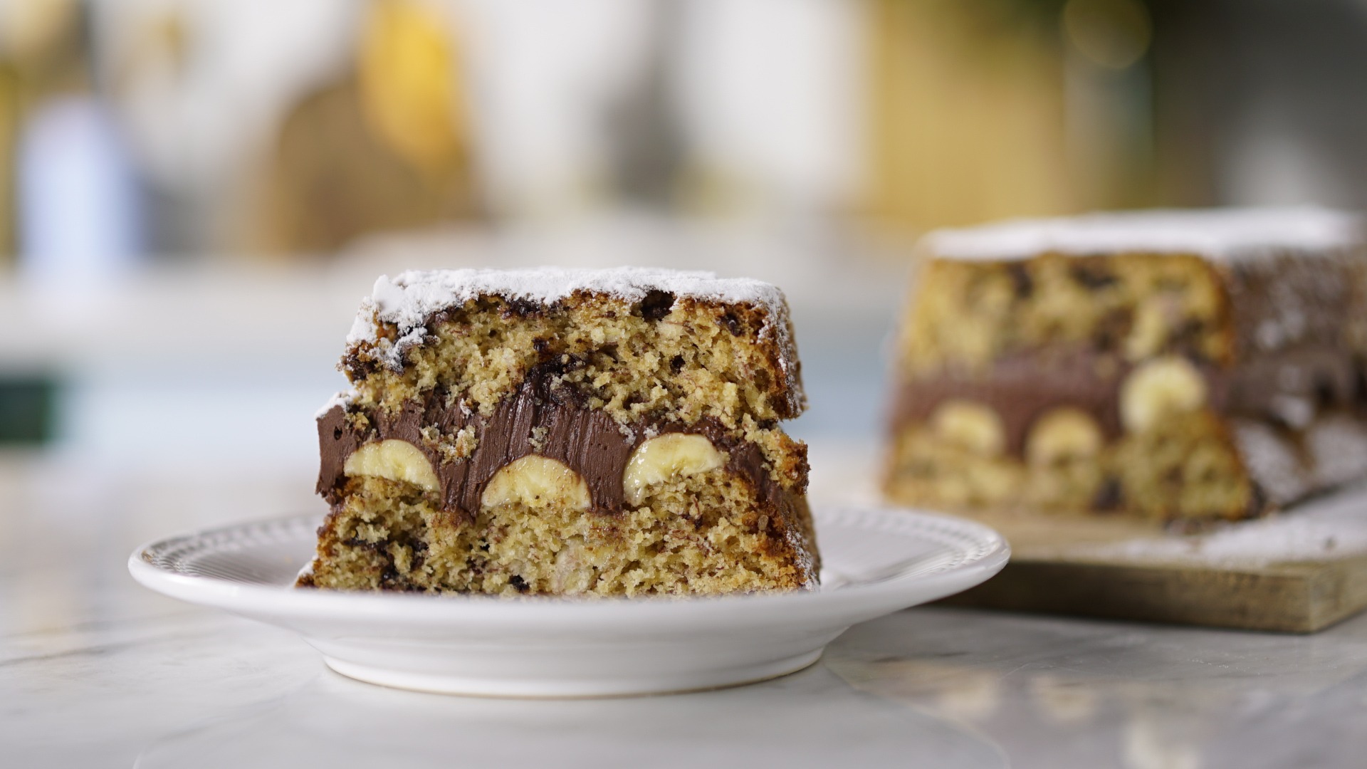 Chocolate Banana Cream Cake Recipe | Food Network