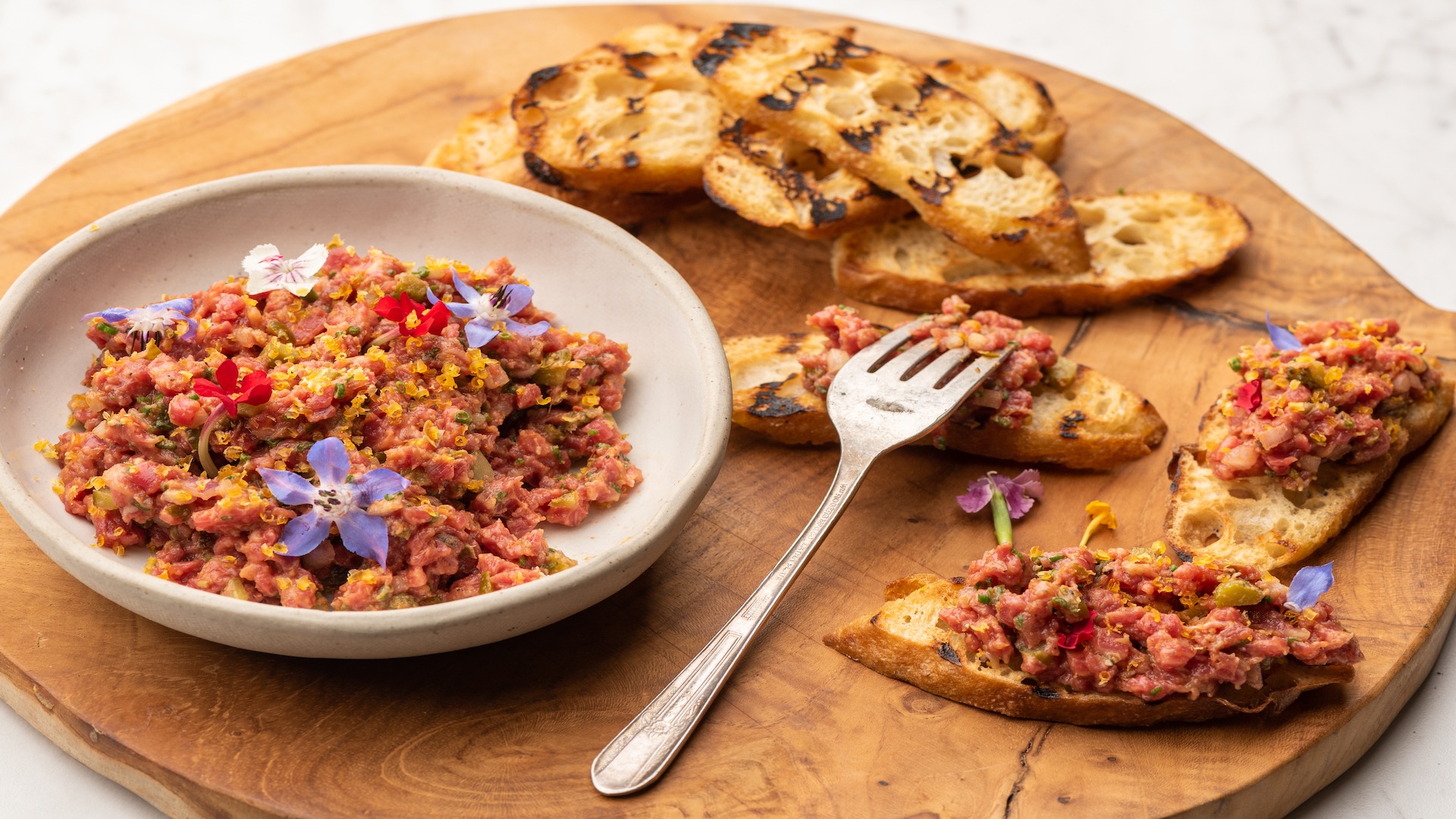 Beef Tartare With Cured Egg Yolks Tastemade beef-tartare-with-cured-egg-yolks-tastemade