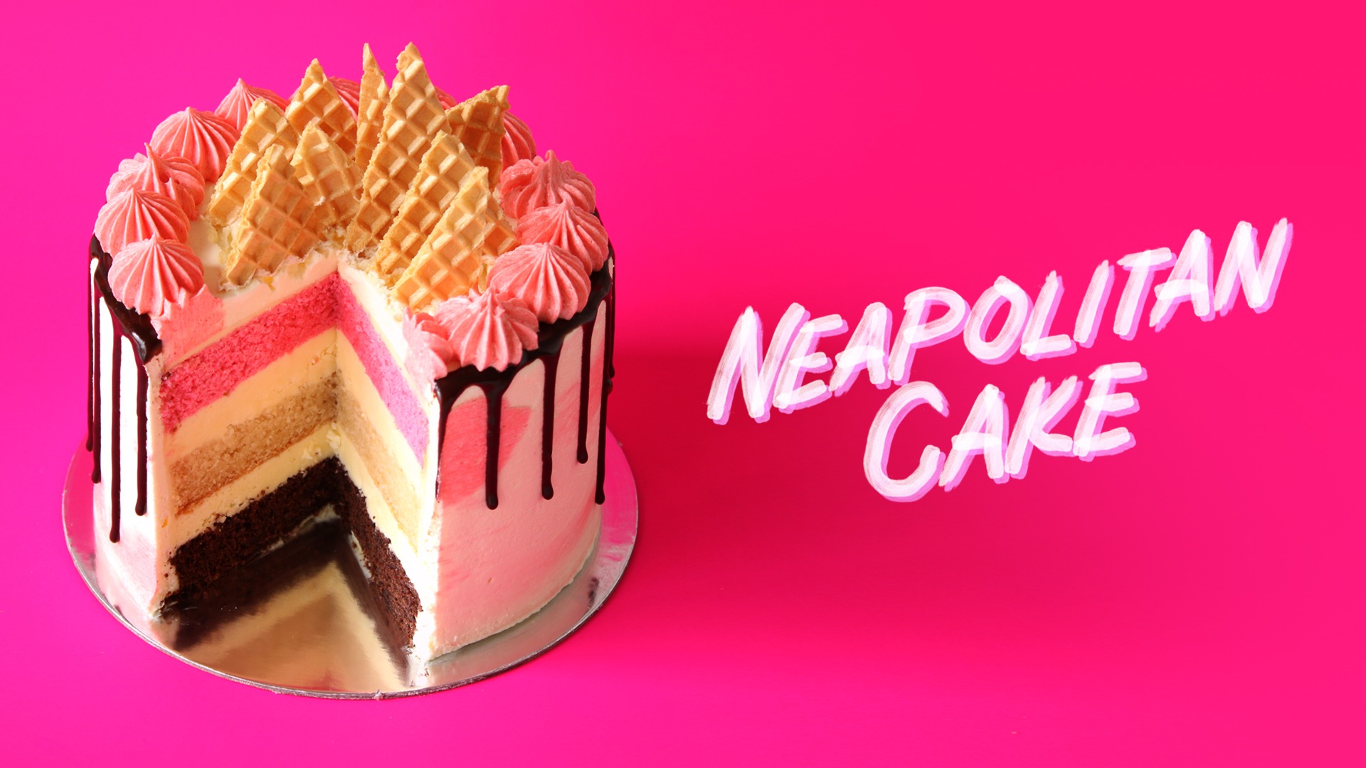 Neapolitan Cake Recipe - LifeMadeDelicious.ca