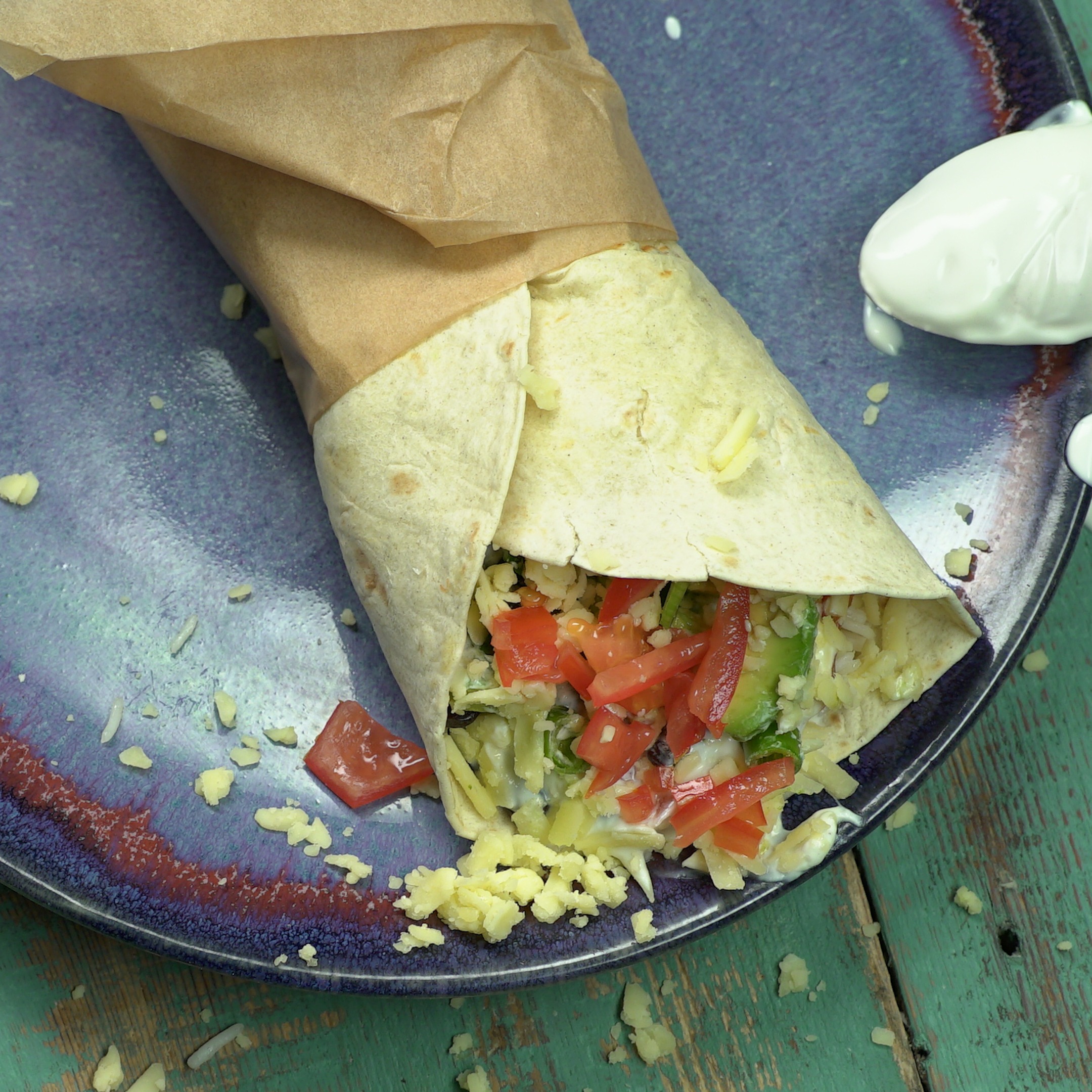 1-Minute Leftover Rice Burrito | Tastemade
