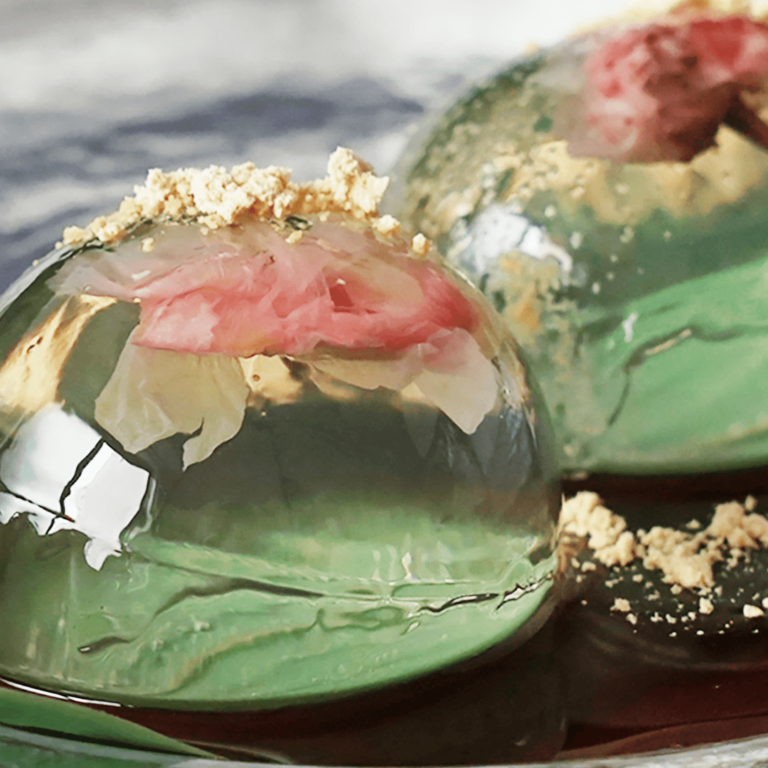 water cake, raindrop cake, mizu shingen mochi, homemade japanese summer  dessert Stock Photo - Alamy
