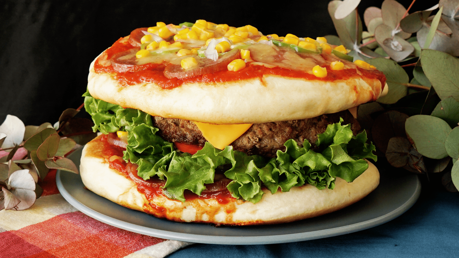 Extra Large Pizza Burger | Tastemade