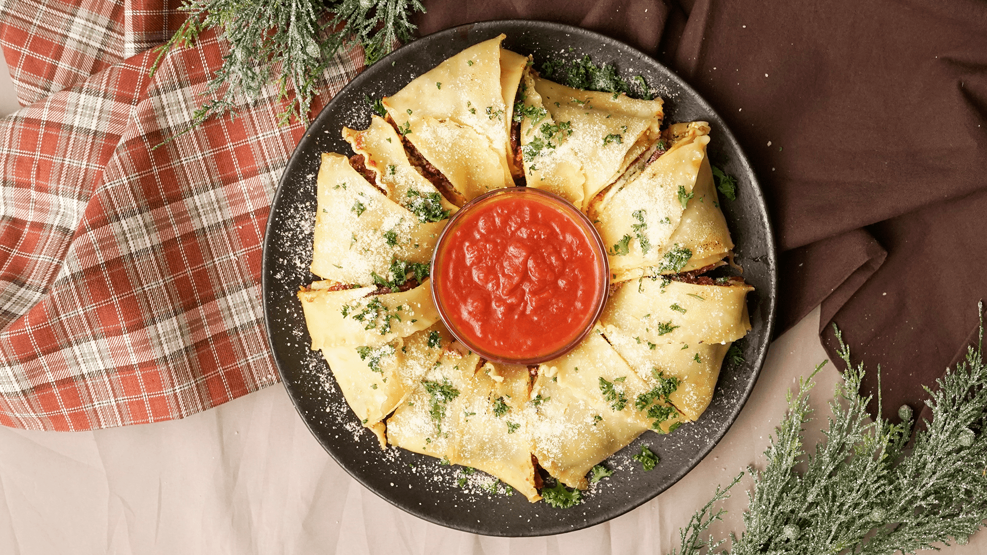 Lasagna Roll Ring Tastemade