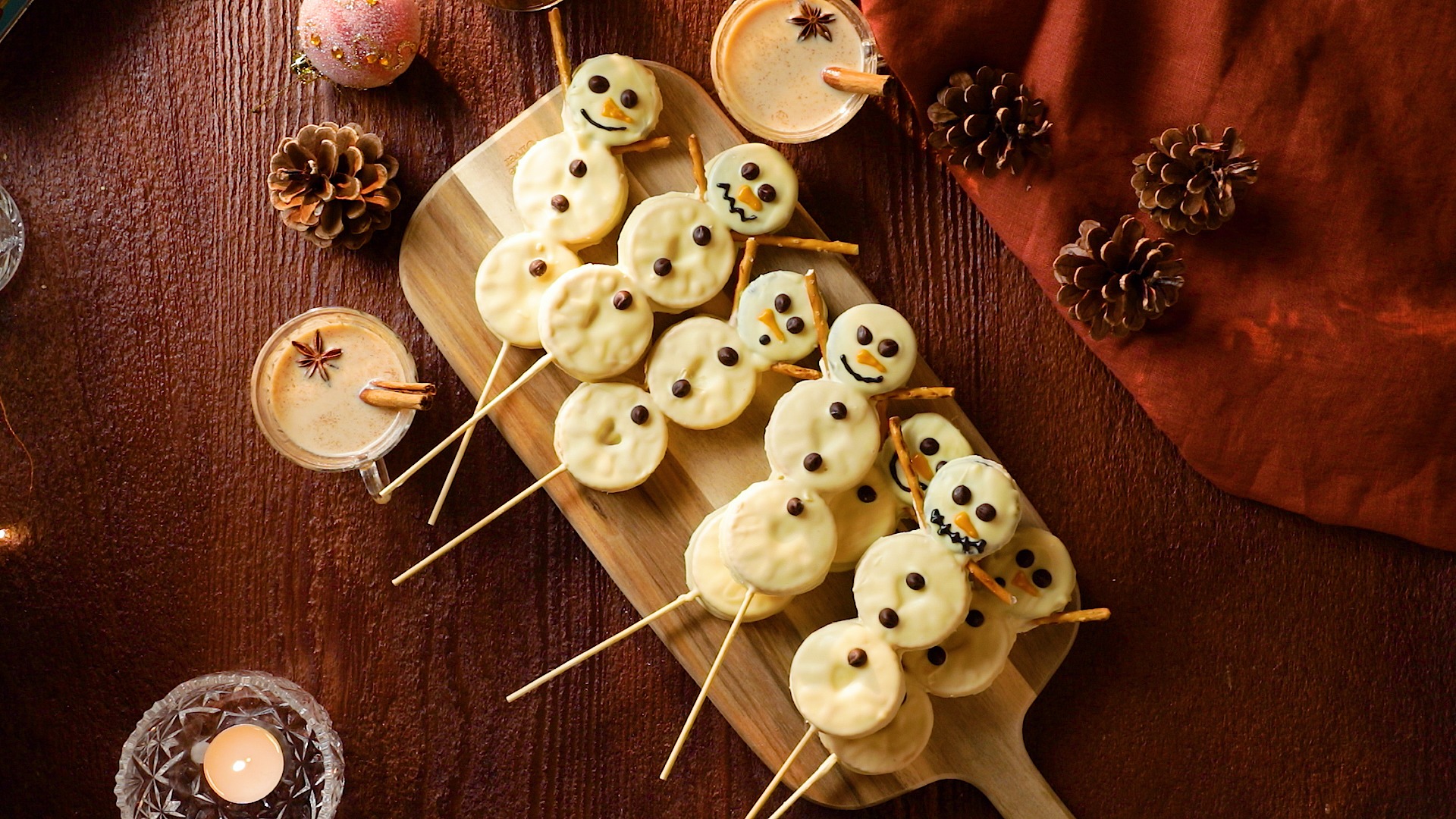 Snowman Biscuit Pops | Tastemade