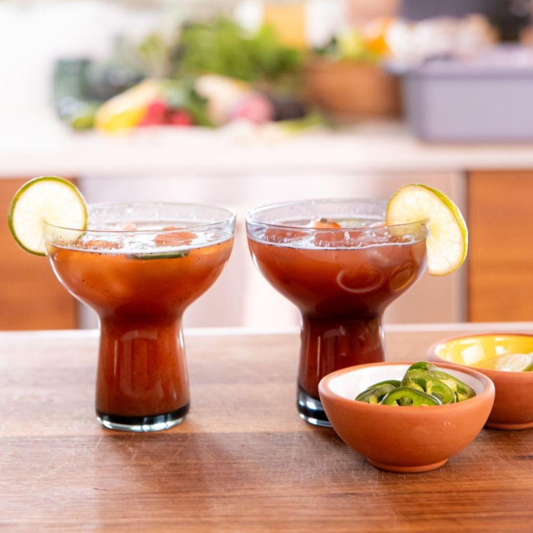 Grilled Strawberry Jalapeno Mezcal Margarita | Tastemade