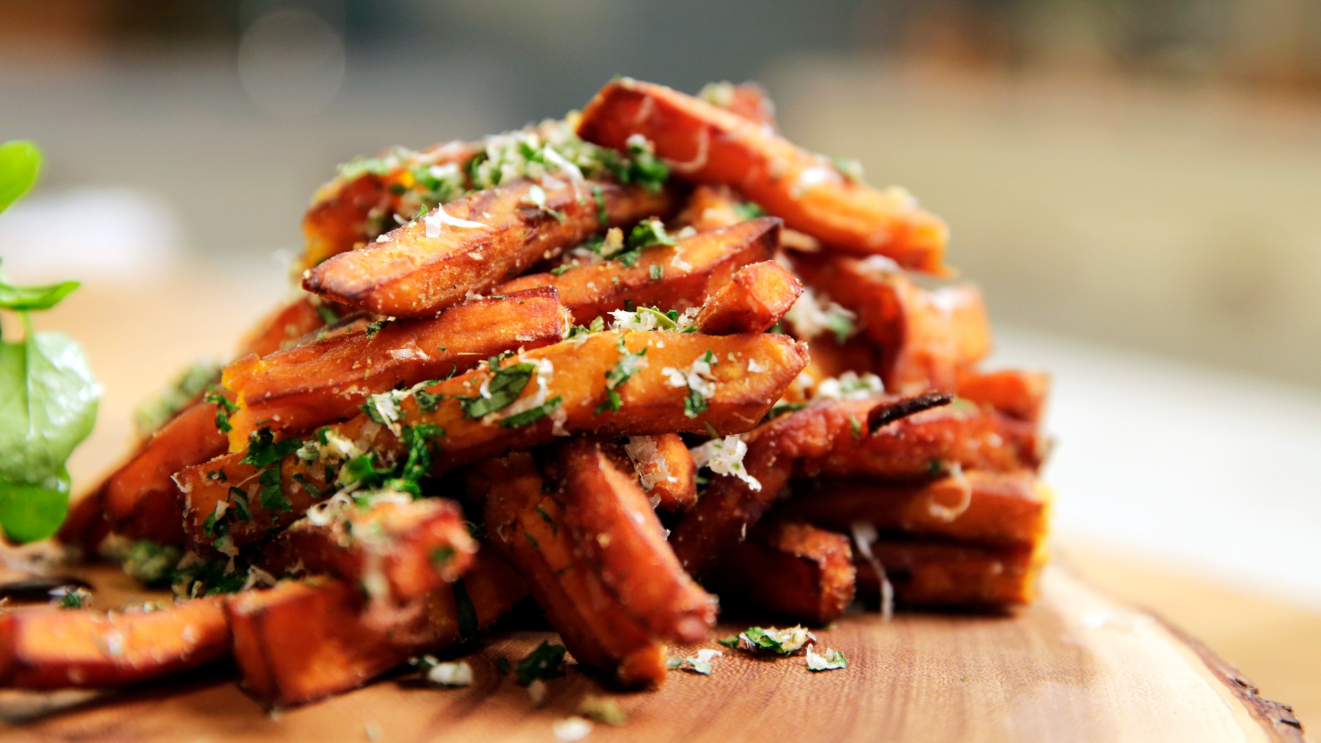 Truffle Sweet Potato Fries with Parmesan - Tao of Spice